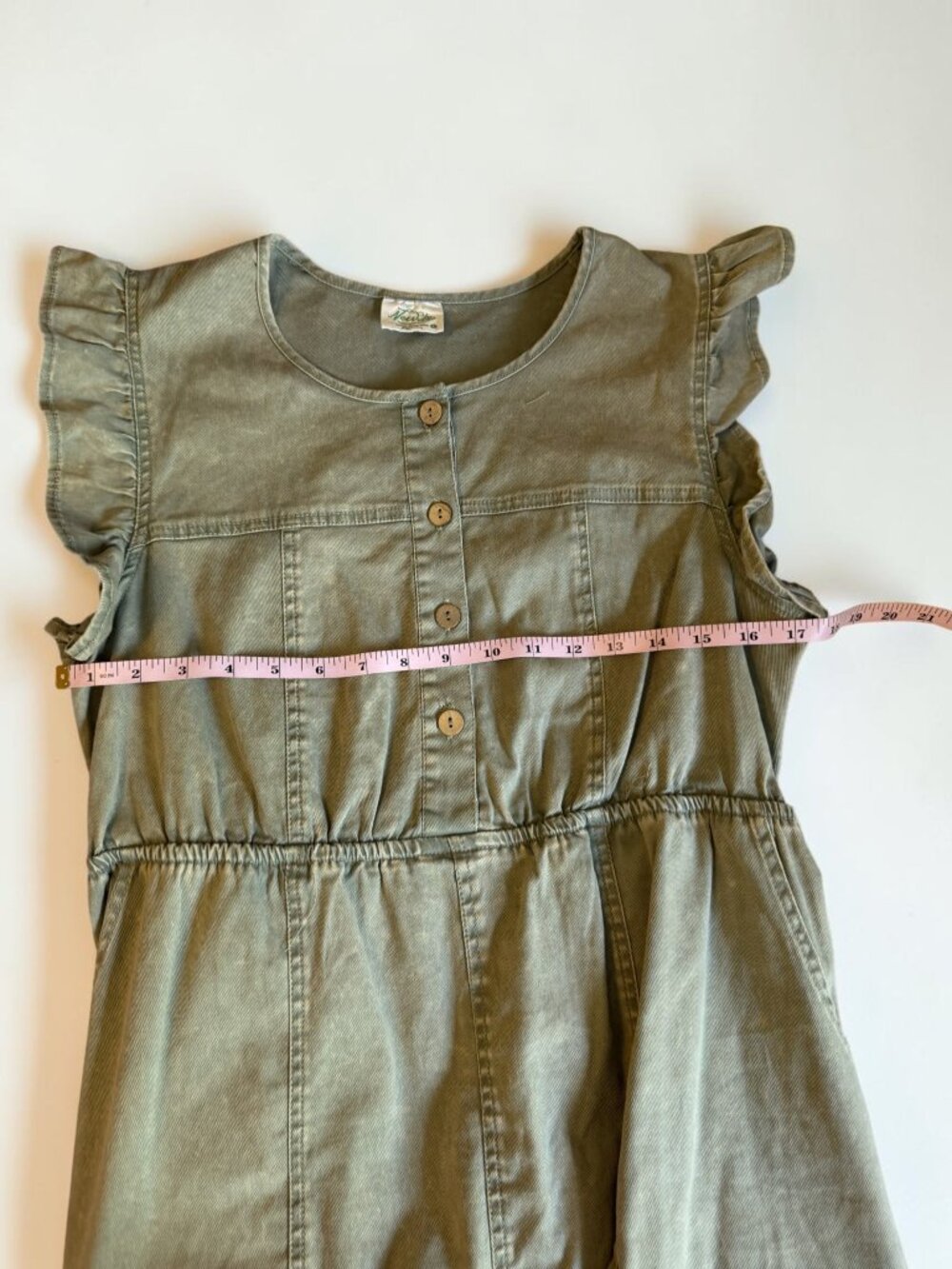 🌿 New In Utility Style Dress | Size Large | 100% Cotton - Picture 11 of 13